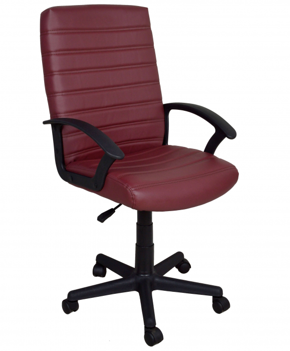 Scaun de birou directorial US72 Rilke, bordo, 58x60.5x97.5-109 cm [1]