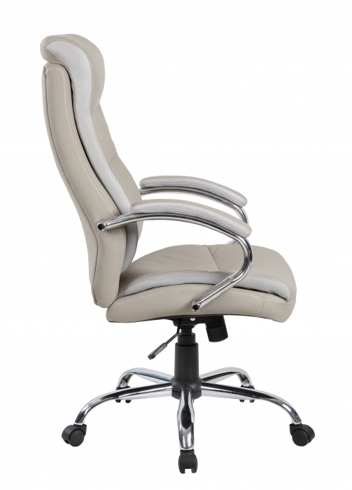 Scaun de birou directorial US91 Volance, gri, 65x71x105-115 cm [4]