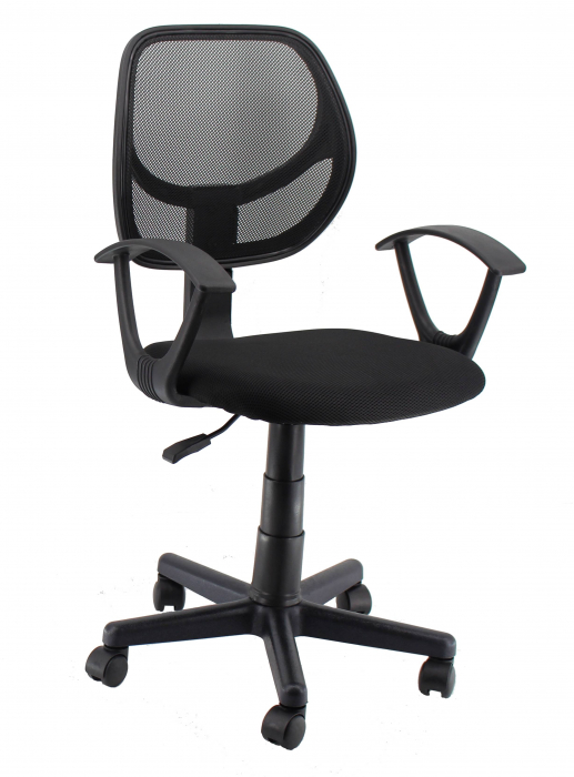 Scaun de birou US112, negru, 41.5x45.5x40-52 cm [1]