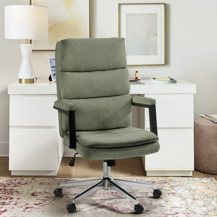 Scaun de birou US134 Aria, verde, 65.5x71.5x106-116 cm [1]