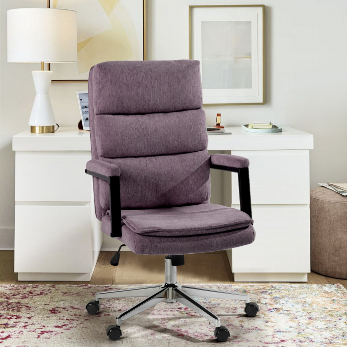 Scaun de birou US134 Aria, violet, 65.5x71.5x106-116 cm [1]