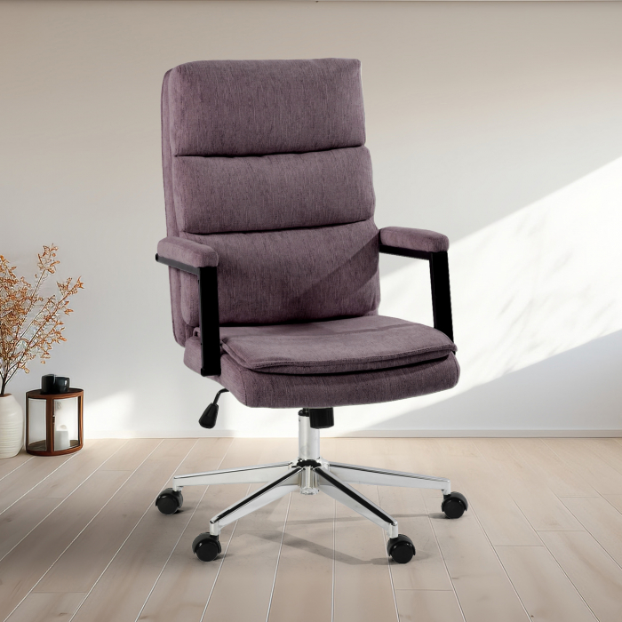 Scaun de birou US134 Aria, violet, 65.5x71.5x106-116 cm [3]