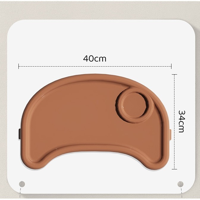 Scaun de Masa pentru Bebelusi si Copii, Flippy, cu Roti, Telescopic, Pliabil, Masuta Reglabila, Suport Picioare, Scaun cu Invelis Piele Artificiala, Centura Siguranta, Spatiu Depozitare, 97x73x65 cm,  [3]