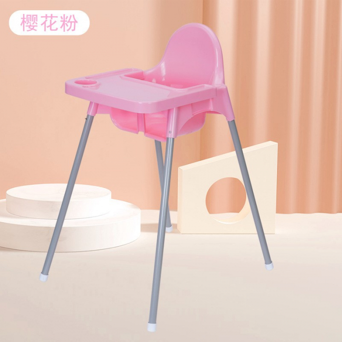 Scaun de Masa, Flippy, pentru Bebelusi si Copii 6-36 Luni, din Plastic/Metal, Centura in 2 Puncte, Tava Detasabila, 63 x 57 x 85 cm, Roz [1]