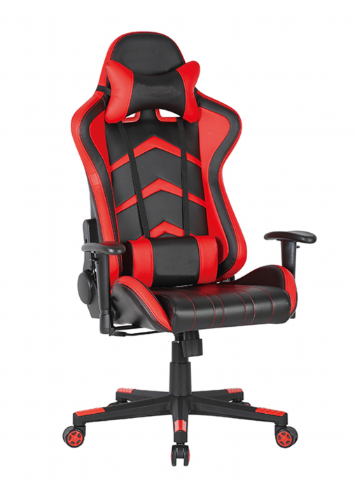 Scaun gaming US90 Indianapolis, negru si rosu, 69.5x64x124-133.5 cm [1]