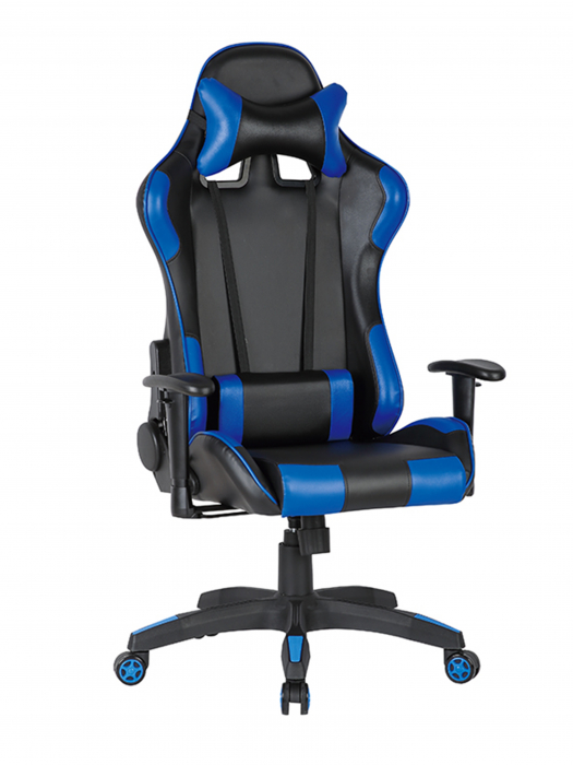 Scaun gaming US90 Silverstone, negru si albastru, 68.5x61.5x125-134.5 cm [1]