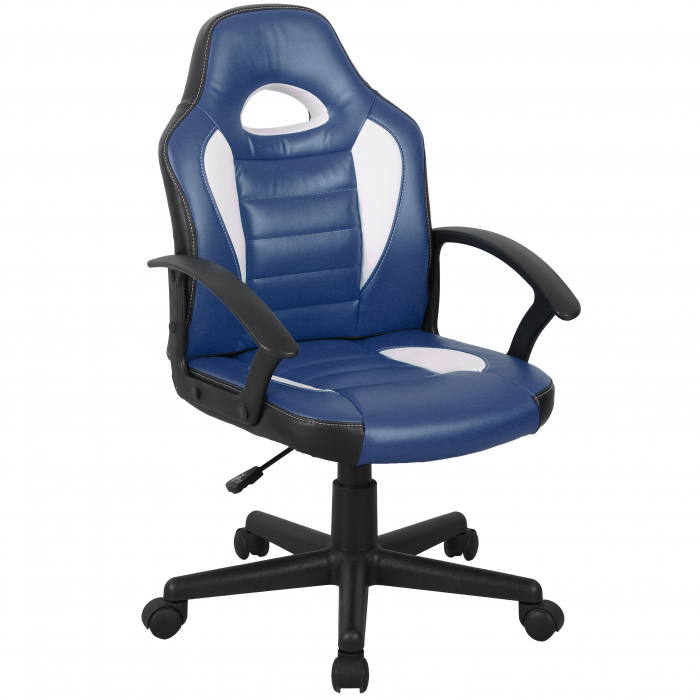 Scaun gaming US92 Euro, albastru, 55x55x88-100 cm [1]