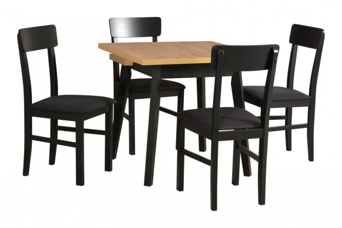 Scaun living/bucatarie Leonix 1, negru, 40x43x90 cm, UnicSpot [3]