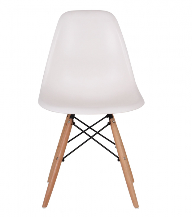 Scaun living Lunaria, alb, 46.5x56x81 cm [2]