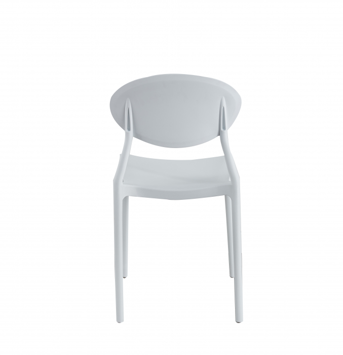 Scaun living Oval, alb, 41x50.5x81 cm [2]