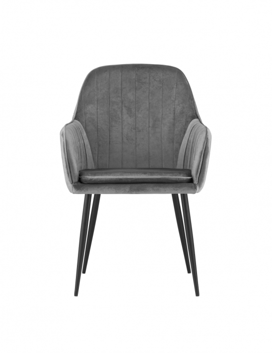 Scaun living Tida, gri, 58x56x86 cm [3]
