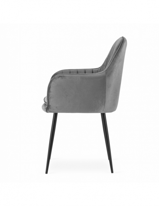 Scaun living Tida, gri, 58x56x86 cm [4]