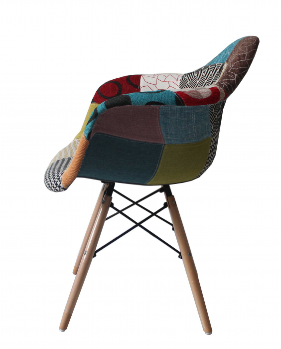 Scaun Patchwork Design, multicolor, 63x64x81 cm [4]