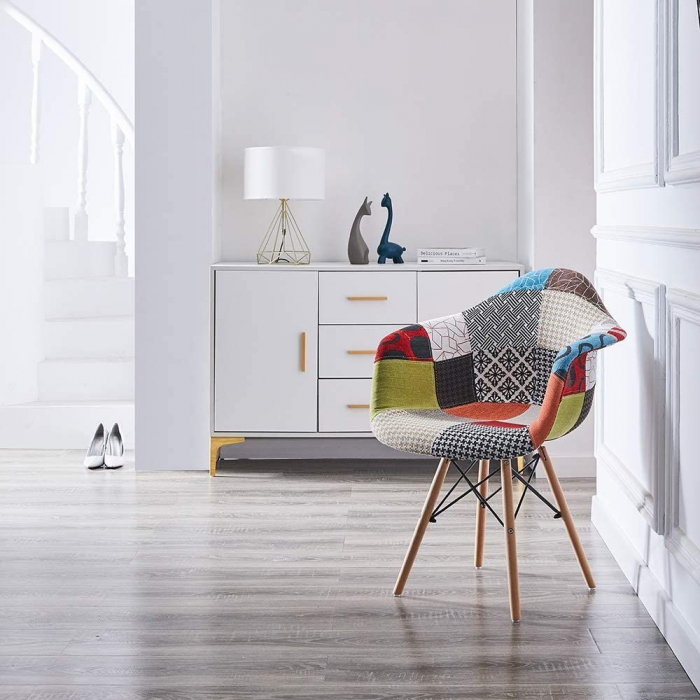 Scaun Patchwork Design, multicolor, 63x64x81 cm [6]