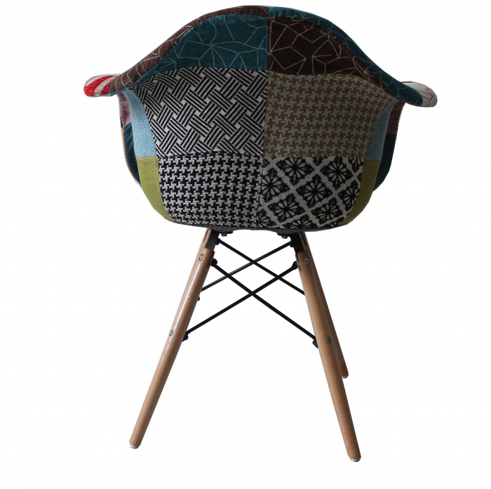 Scaun Patchwork Design, multicolor, 63x64x81 cm [3]