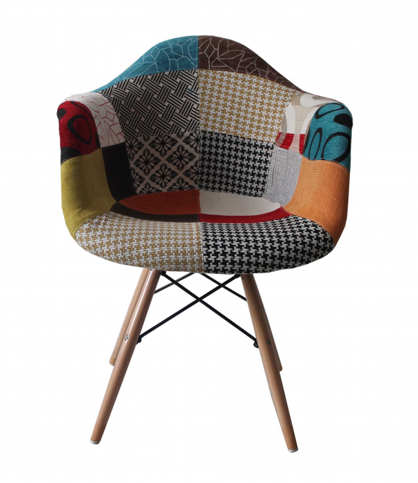 Scaun Patchwork Design, multicolor, 63x64x81 cm [2]