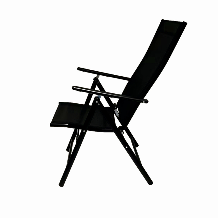 * LICHIDARE STOC * Scaun pliabil terasa/gradina KLUGMEISTER KJF252, 56 x 69 x 103 cm, culoare gri inchis - [3]