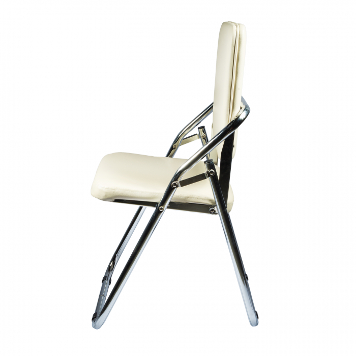 Scaun pliant Almeria, bej, 42x42x85 cm [3]