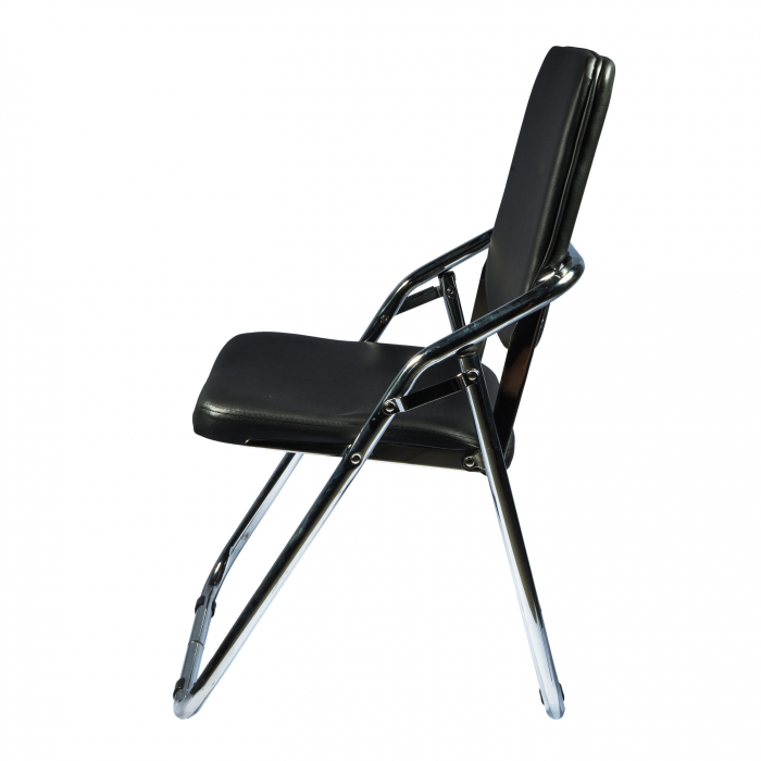 Scaun pliant Almeria, negru, 42x42x85 cm [3]