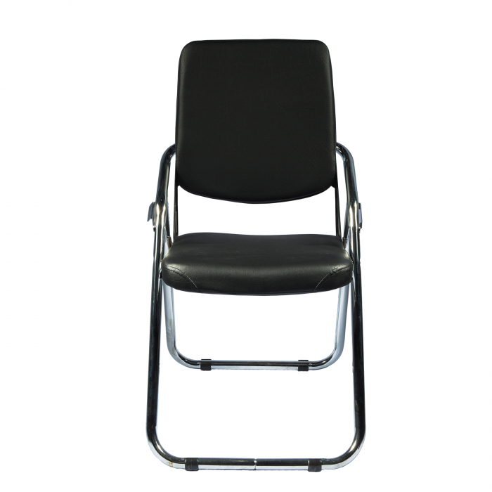 Scaun pliant Almeria, negru, 42x42x85 cm [2]