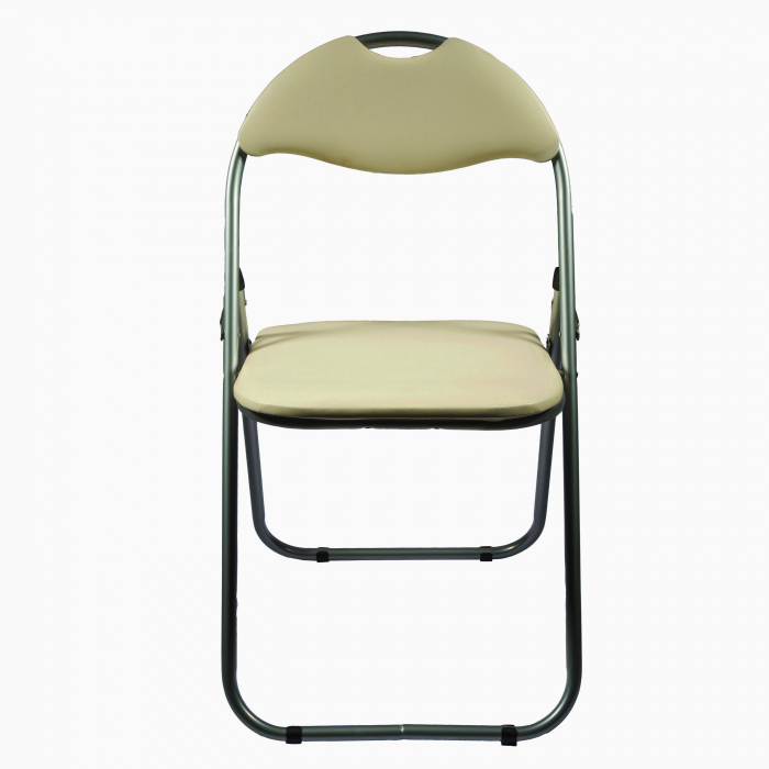 Scaun pliant Cordoba, bej, 38.5x43x79 cm [4]