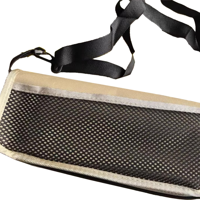 Scaun Taburet Pliabil pentru Camping, Flippy, pentru Adulti, Scaun Portabil, Pescuit, din Panza Oxford si Cadru Metalic, Mic 26 x 24 x 24 cm, Bej [4]