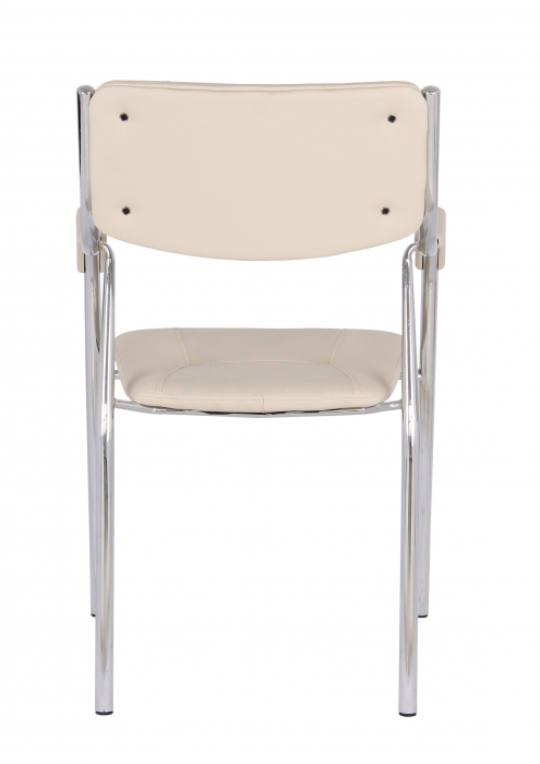 Scaun vizitator cu manere, bej, 53.5x57x87 cm [4]