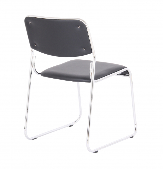 Scaun vizitator Eco, negru, 40x43x76 cm [3]