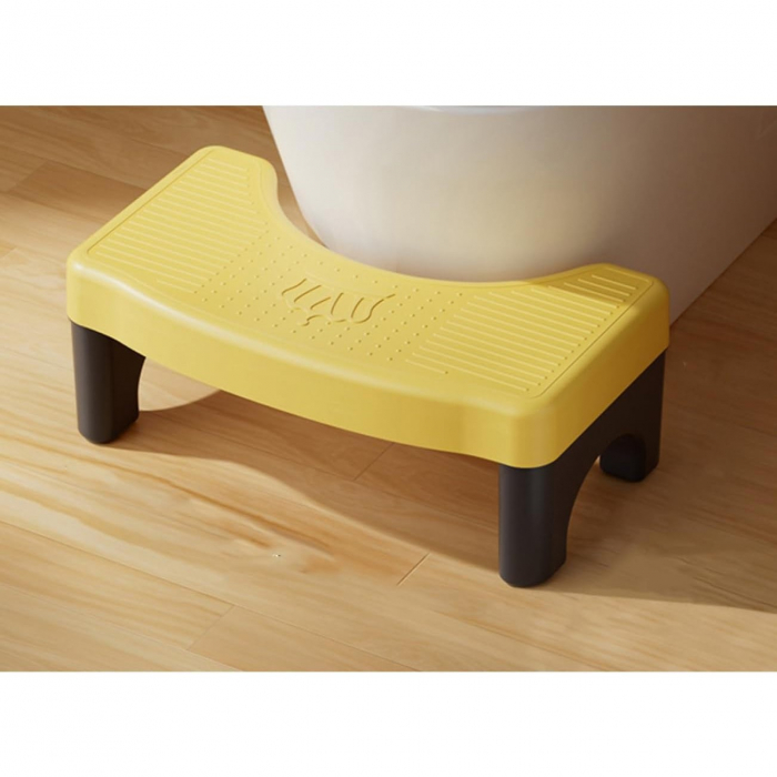 Scaunel WC, Flippy, Tratament Impotriva Hemoroizilor si Constipatiei, Scaun Inaltator WC Copii, Suport Picioare WC, Taburet Inaltator Pozitia Corecta Ghemuit Pe WC, Plastic Rezistent, 17x22x38 cm, Gal [4]