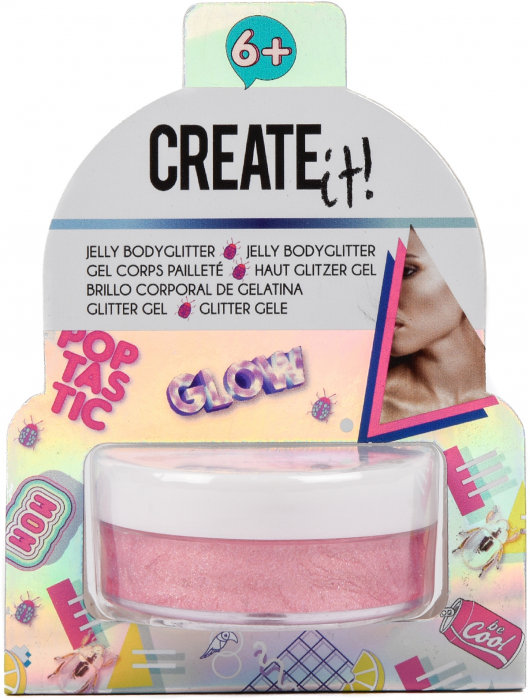Sclipici de corp Jelly pentru fetite Create It! Roz [1]