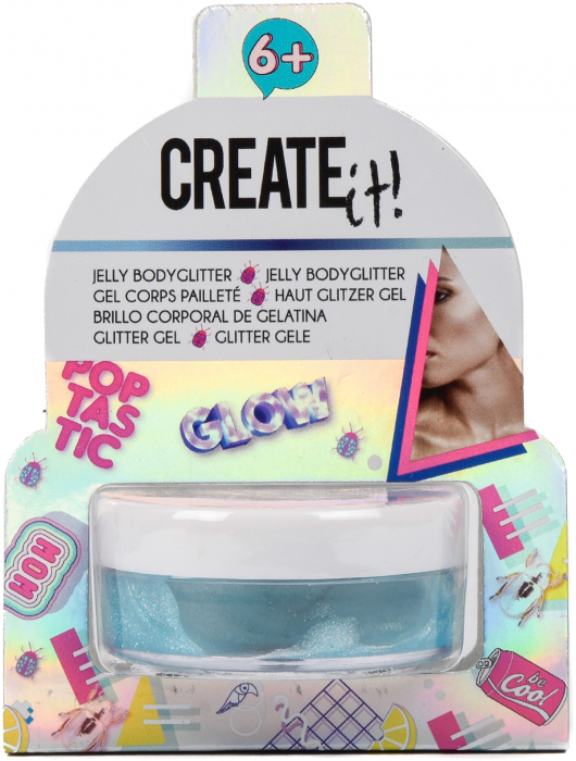Sclipici de corp Jelly pentru fetite Create It! Turcoaz [1]