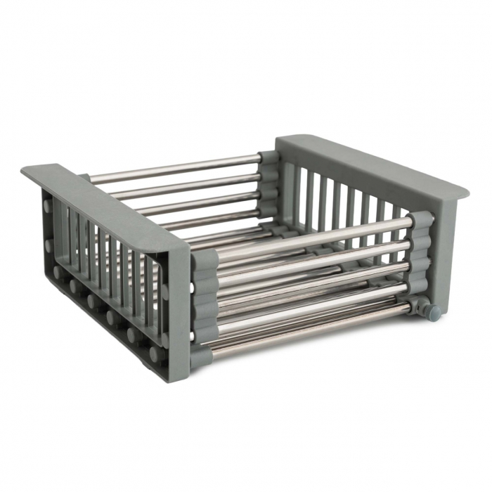 Scurgator extensibil 41x27 cm, gri pentru chiuveta, FLEKO [2]