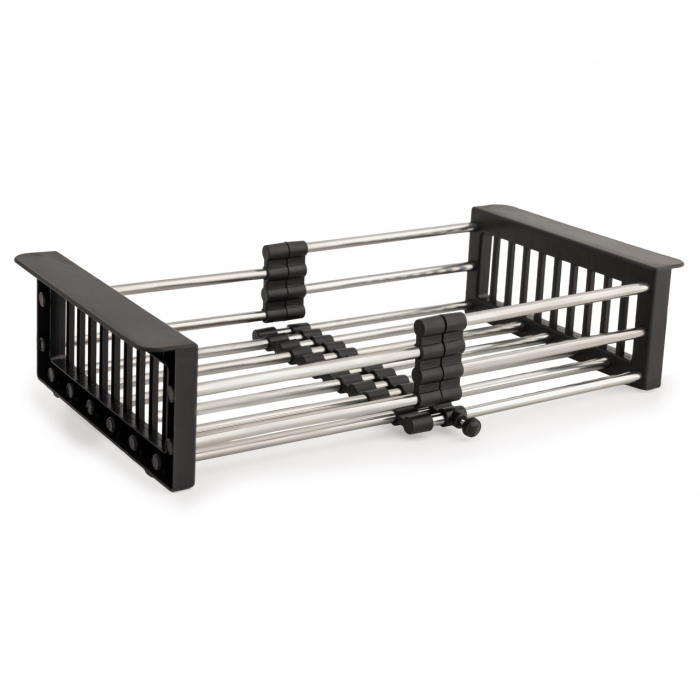 Scurgator extensibil 41x27 cm, negru pentru chiuveta, FLEKO [1]