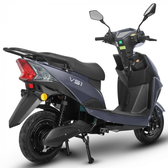 Scuter Electric 1500W, Voltarom VS1 Fara permis, 60V, 20Ah, viteza maxima 25 Km pe ora, Gri, Autonomie 74Km [7]