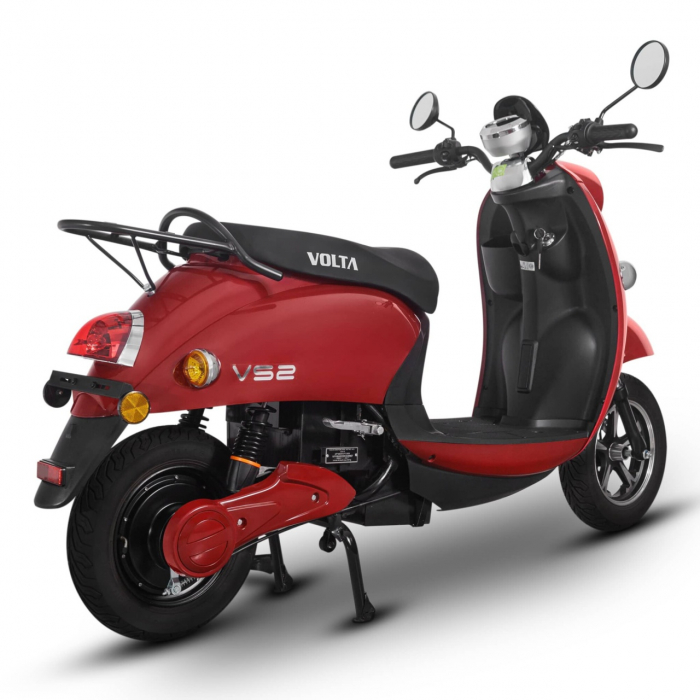 Scuter electric, 2000W, cu permis, Voltarom S2, autonomie pana la 60 km, visiniu [7]