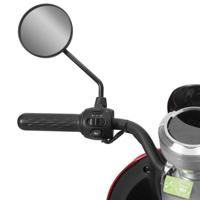 Scuter electric, 2000W, cu permis, Voltarom S2, autonomie pana la 60 km, visiniu [5]