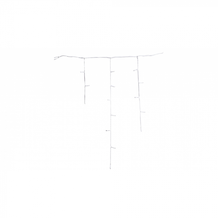 Sectiune de Craciun Flippy® Tip Turturi, 8 jocuri de lumini Sectiu 5 m, 143 LED-uri, Interconectabila, Fir Alb, Alb Cald [3]