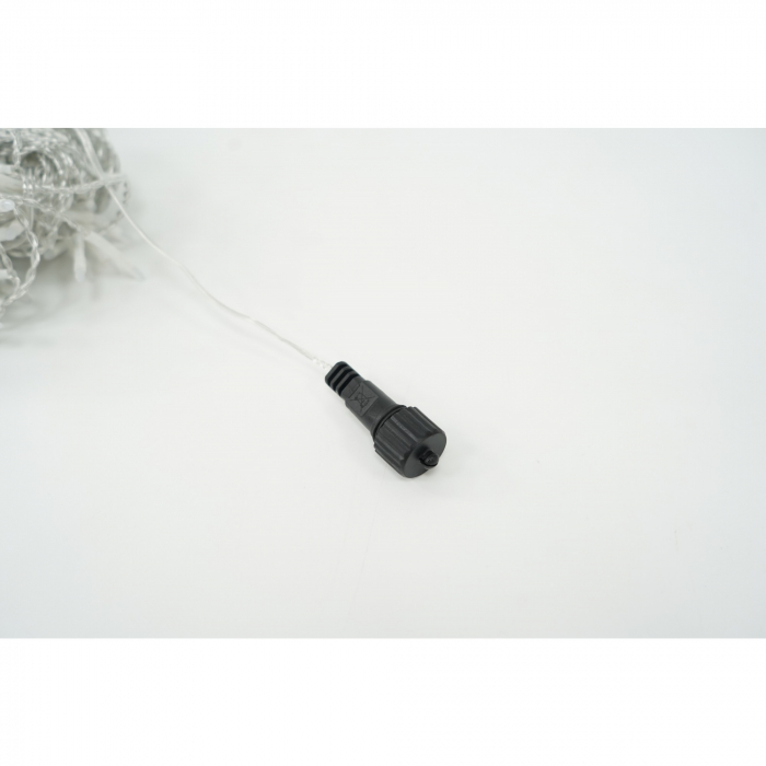 Sectiune Instalatie de Craciun Flippy® Tip Franjuri, 8 jocuri de lumini 5 m, 143 LED-uri, Interconectabila, Fir Transparent, Multicolor, Atentie! nu contine alimentator [6]