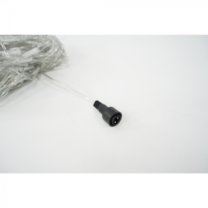 Sectiune Instalatie de Craciun Flippy, Tip Plasa, 120 LED-uri, 1.5 x 1.5 m, 8 jocuri de lumini, Interconectabila, Fir transparent, Alb cald [4]