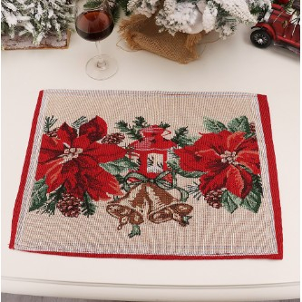 Servet pentru Masa, Flippy, Model Craciunite, Tematica Craciun, 43 x 34 cm, Rosu [2]