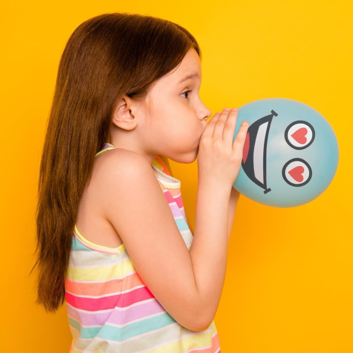 Set 10 Baloane, Flippy, Model Emoji, din Latex, 25 cm, Multicolor [2]