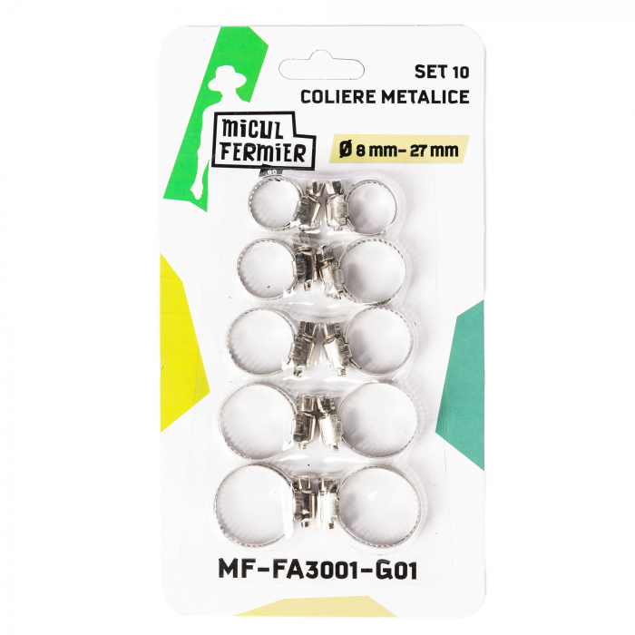 Set 10 Coliere Metalice Micul Fermier Ø8mm-27mm [3]
