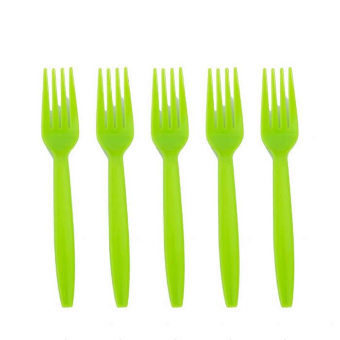 Set 10 Furculite de Unica Folosinta, Flippy, Colectia Dino Park, 15.5 x 2.5 cm, din Plastic PE, Multicolor [1]