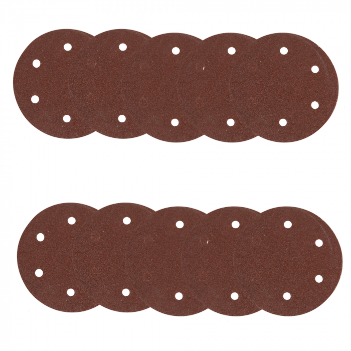 Set 10 hartie abraziva P80 6gauri 215mm [3]