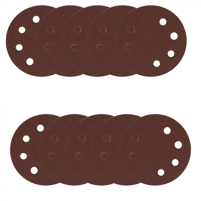 Set 10 hartie abraziva P80 8gauri 180mm [2]