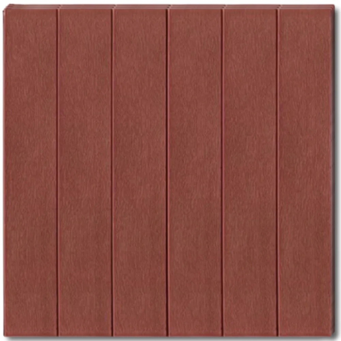 Set 10 Placi Tapet 3D, Flippy, 70 x 70 cm, Grosime 3 mm, din Rasina, Tip Placi de Lemn, Suprafata Acoperita 4.9 mp, Caramiziu [3]