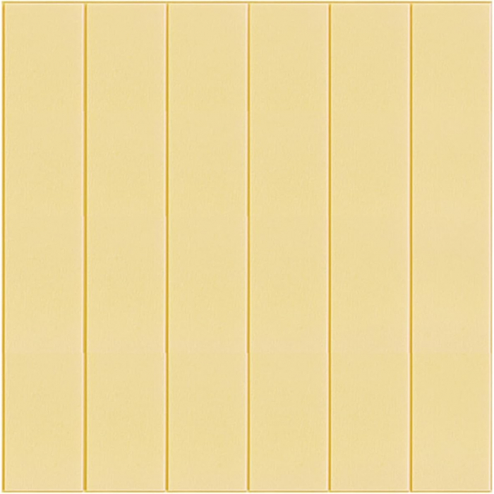 Set 10 Placi Tapet 3D, Flippy, 70 x 70 cm, Grosime 3 mm, din Rasina, Tip Placi de Lemn, Suprafata Acoperita 4.9 mp, Crem Deschis [2]