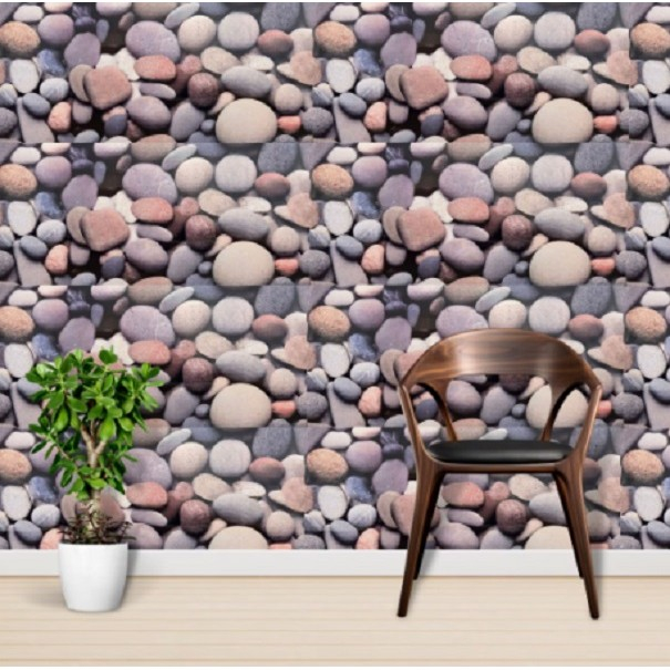 Lichidare Set 10 Placi Tapet, Flippy, 60 x 30 cm, Grosime 1.5 mm, din PVC, Model Imitatie de Marmura, Suprafata acoperita 1.8 mp, Multicolor [3]