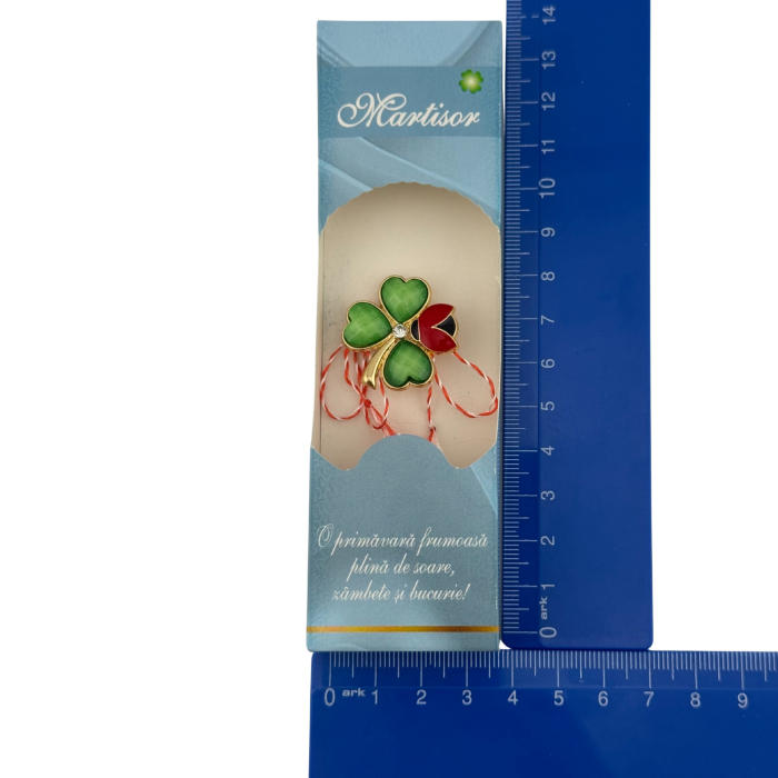 Set 100 Bucati Ambalaje de Carton pentru Martisoare, Flippy, Cutii Brosa, Model Primavara, Albastru [3]