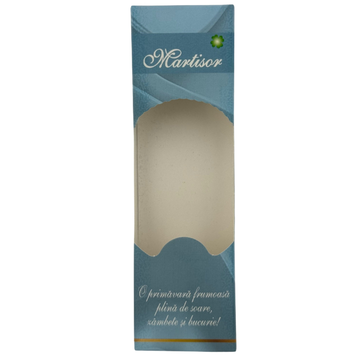 Set 100 Bucati Ambalaje de Carton pentru Martisoare, Flippy, Cutii Brosa, Model Primavara, Albastru [2]